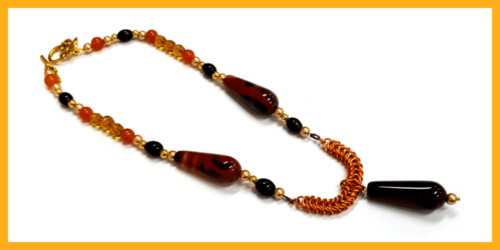 Picture of a long stunning piece of necklace