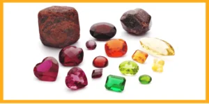 Picture of an assorted gems of different colors