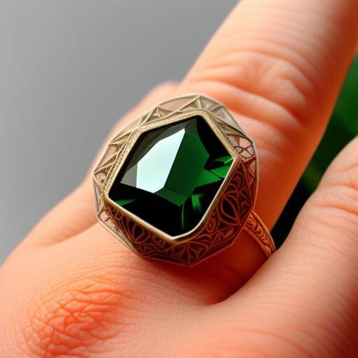 AI generated topaz ring